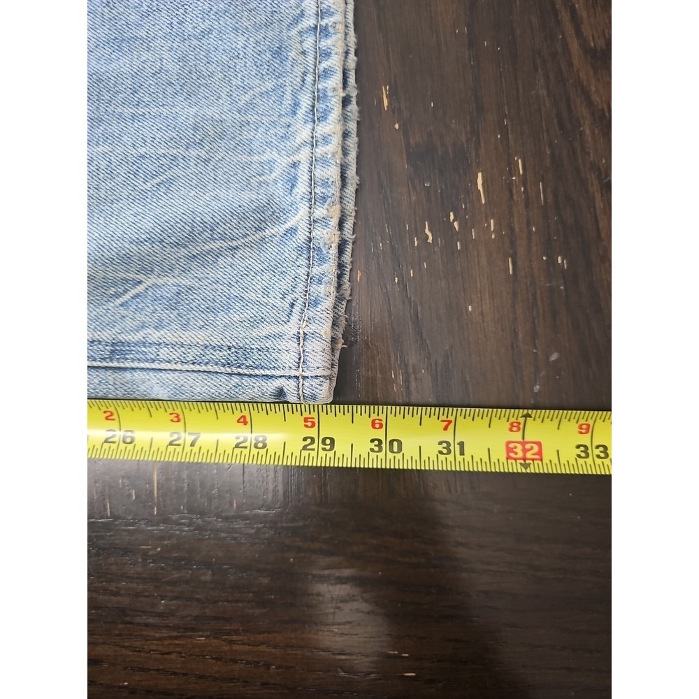 Pacsun Jordyn Low Rise Straight Denim Jeans Womens Size 28 Blue Distressed - Picture 11 of 12